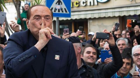 Silvio Berlusconi ya anunció su intención de presentarse a las elecciones europeas de mayo