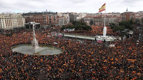 Vista general de la plaza de Colón