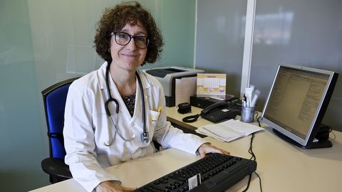 Susana Aldecoa, en su centro
