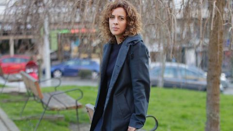 Alexandra Fernández, de volta en Vigo tras votar non aos Presupostos o mércores