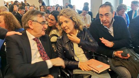 Ovidio Snchez, Teresa Mallada y Fernando Goi en la reunin de la direccin nacional del PP