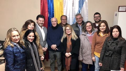 Rodrguez Miranda visita a los miembros de la Federacin de Venezolanos en Galicia