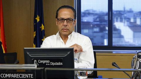 | EFE.Álvaro Pérez, en el 2018 en el Cogreso, en la comisión de investigación sobre la finaciación ilegal del PP