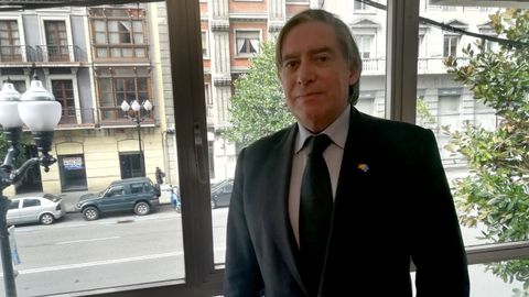 Alberto López-Asenjo, en la sede del PP gijonés