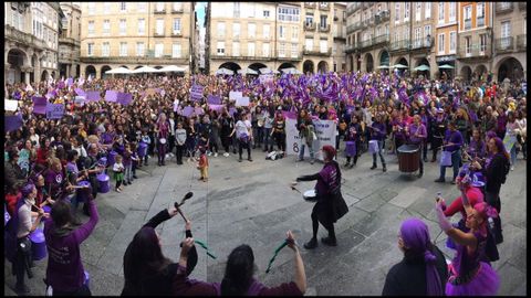 Concentración en la Praza Maior de Ourense