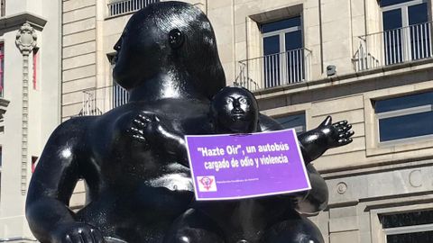 Cartel feminista en La Gorda