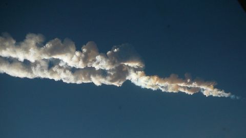 Imagen del meteorito de Chelyabinsk (Rusia) de febrero del 2013