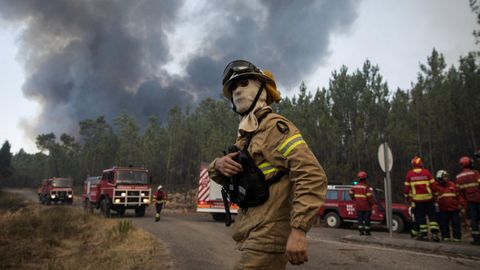 Imagen de archivo de un incendio registrado en el agosto del 2017 en Abrantes (Portugal)