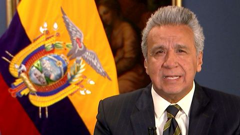 Captura del vídeo de la grabación de Lenín Moreno