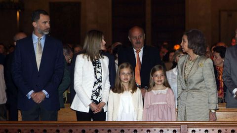 Año 2015: El rey Juan Carlos,ausente. La infanta Elena tampoco asiste