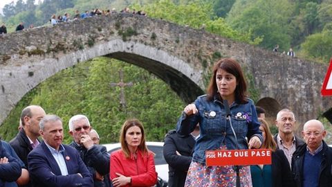 La cabeza de lista del PSOE al Congreso de los diputados, Adriana Lastra