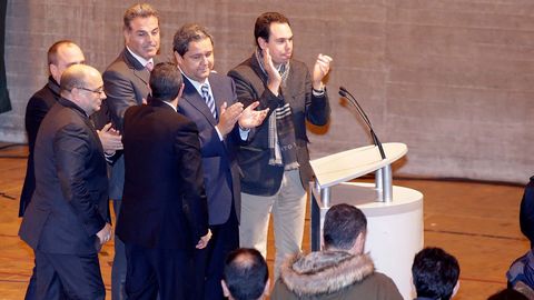 Tino Fernández y su equipo el día que se hicieron cargo del consejo de administración del club
