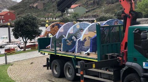 Partida desde O Ézaro, en Dumbría