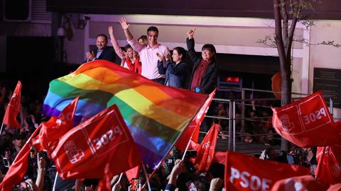 Celebracin en la sede del PSOE