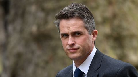 El ya exministro de Defensa británico, Gavin Williamson, a su llegada a la reunión de este miércoles en Downing Street
