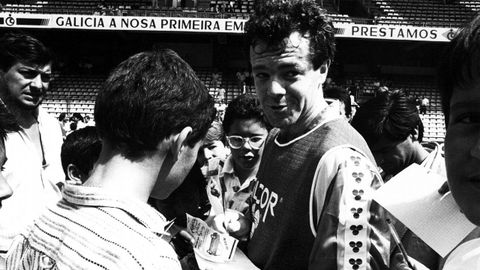 Sagarzazu murió en 1987 víctima de un infarto tras un partido del Deportivo