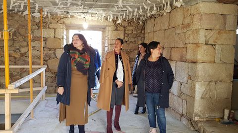 Díaz Mouteira en una reciente visita a Parada de Sil