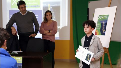 ENTREGA DE LAS BECAS JUAN LAMPON EN EL IES DE A POBRA, CON LA CHARLA DE LA NADADORA MARIA VILAS