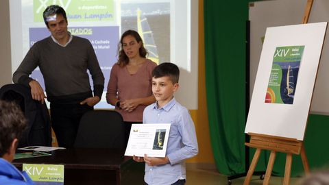 ENTREGA DE LAS BECAS JUAN LAMPON EN EL IES DE A POBRA, CON LA CHARLA DE LA NADADORA MARIA VILAS