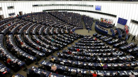 Pleno de la Eurocamara, en su sede de Estrasburgo