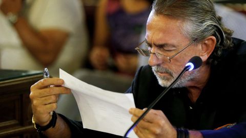 Francisco Correa, cabecilla de la red Gürtel. durante una vista en la Audiencia Nacional