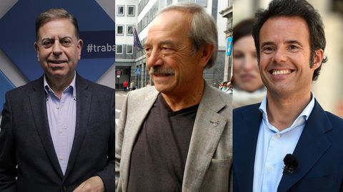 Alfredo Canteli, Wenceslao López e Ignacio Cuesta