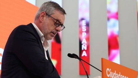 El secretario general de Cs, José Manuel Villegas, hoy en Madrid