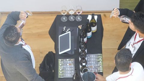 Túnel del vino en Fevino