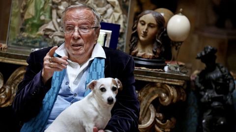 Zeffirelli, retratado en su casa de Roma, en el 2014