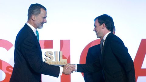 Felipe VI estuvo a finales del pasado mes en Catalua entregando el premio SIl a la eficiencia logstica, un acto  celebrado en Barcelona 
