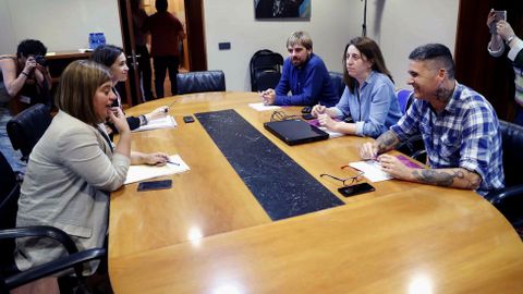 Reunion entre PSOE y Podemos