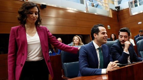 Ayuso, al lado de Ignacio Aguado, candidato de Ciudadanos