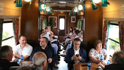 Primer viaje del Tren Turstico de Asturias