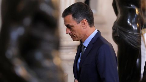 El presidente del Gobierno en funciones, Pedro Sánchez