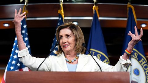 La presidenta de la Cámara de Representantes, la demócrata Nancy Pelosi