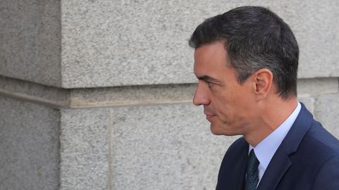 Pedro Snchez llega al Congreso para el debate de investidura