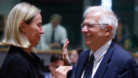 Josep Borrel est pendiente de relevar a  Federica Mogherini como jefa de la diplomacia europea