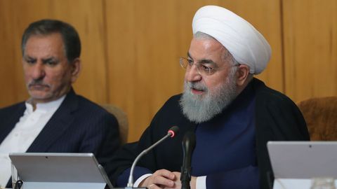 El líder supremo de Irán, Hasán Rohani