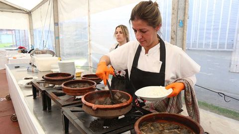 La lamprea seca es la degustación esencial de esta celebración