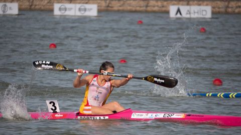 La piragúista Teresa Portela, en pleno Mundial del 2019