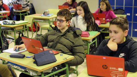 El IES Laxeiro, de Lalín, es uno de los centros gallegos que cuenta con libro digital