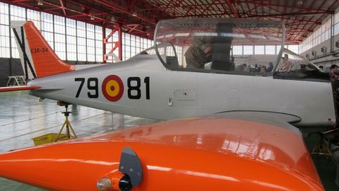 Avión Tamiz del Ejército del Aire, similar al siniestrado en Murcia