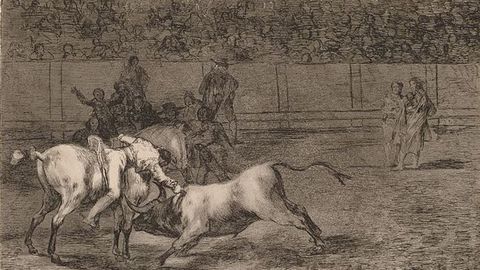 Goya: Mariano Ceballos, alias el Indio, mata el toro desde su caballo