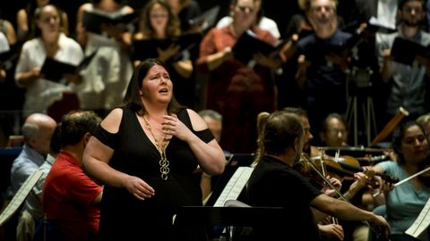 Ensayo general de la ópera «Don Carlo» de Verdi en A Coruña