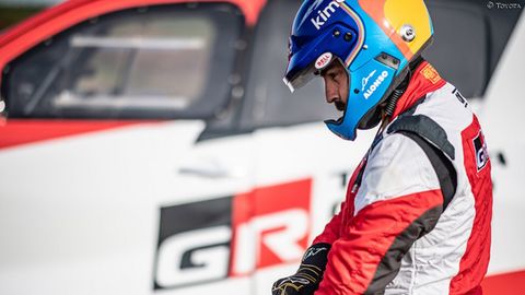 Alonso, durante su preparación con Toyota en Polonia