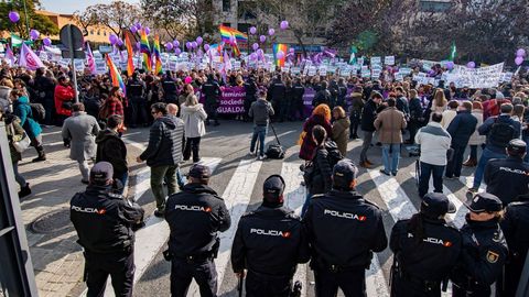 Manifestación feminista en Sevilla