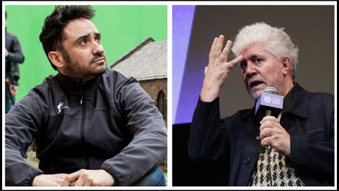 Los realizadores Juan Antonio Bayona y Pedro Almodóvar, dos de los cineastas que abandonan la SGAE