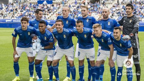 Alineación del Real Oviedo ante el Numancia