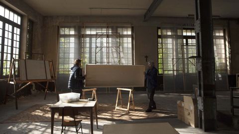 Montajes de las muestras que integran los «Oficios del Artes», que se ubicarán en el edificio de la Escuela de Artes y Oficios de la Fábrica de la Vega