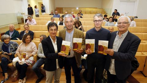 Dolores Vilavedra, Valentn Garca, Fernando Redondo e Vctor F. Freixanes, este mrcores na presentacin do libro de Neira Vilas